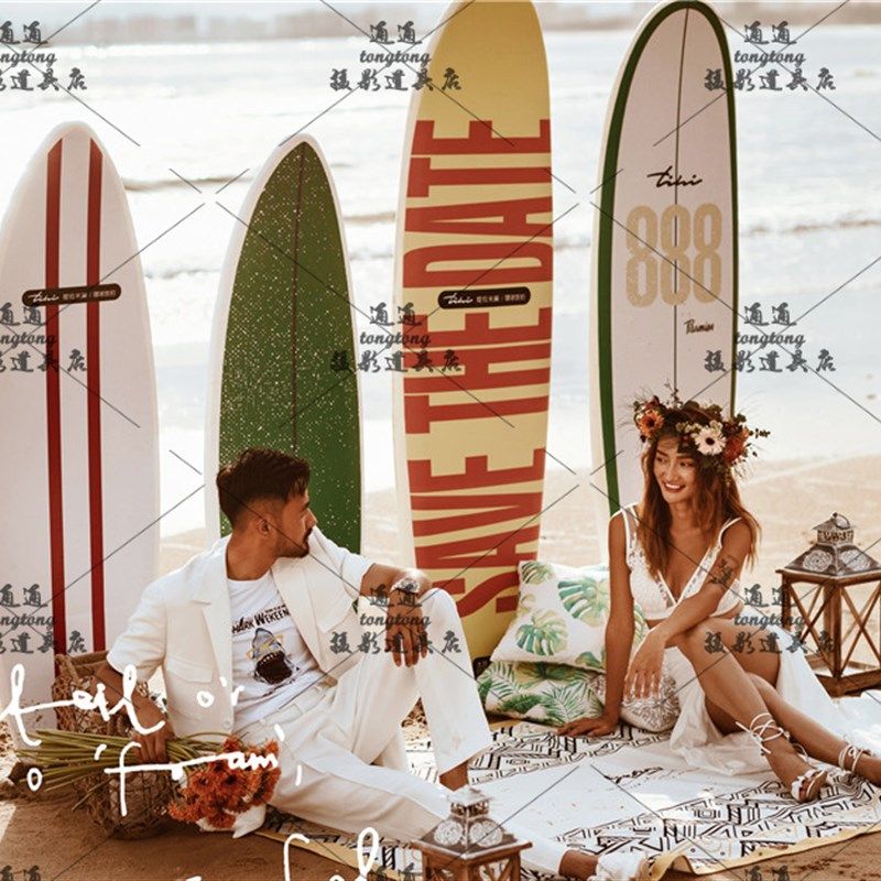 速发新款影海意浪板道具外景沙滩婚纱摄影创冲板三亚楼边拍照帆板