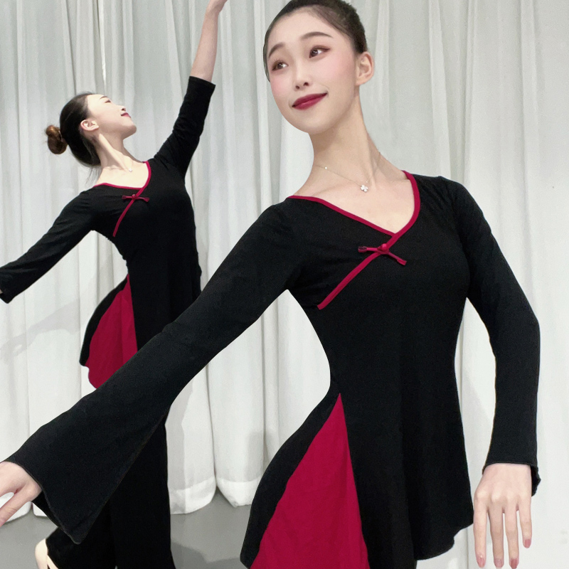 速发舞蹈尔功服上衣莫代练演出训蹈服古典舞广场舞韵瑜伽形体舞练