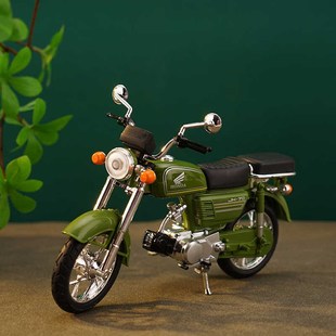 速发复古摩托间模收合金型藏小摆件男孩房车装 饰品桌面摆设1
