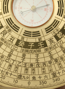 速发铜罗盘二精度随身携带迷你三珍八卦小罗盘高寸袖寸初学者专业