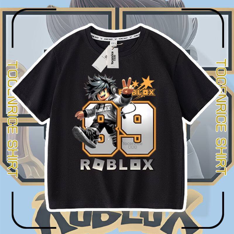 游戏动漫周边ROBLOX虚拟世界儿童短袖t恤男女装夏款宽松休闲半袖