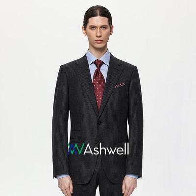 ASHWELL男士条纹西服套装
