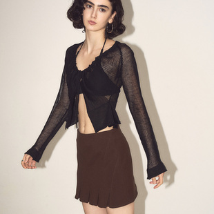 ANTIFORM背构 重工斜纹拼接气质系设计感短裙半身裙女2025新款秋