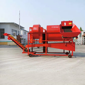 自动装 新型花生脱果机 河北滦县干湿两用收花生果机 袋花生摘果机