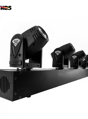 申禾4头光束摇头频闪效果灯LED48W酒吧KTV婚庆舞台灯光旋转闪光灯