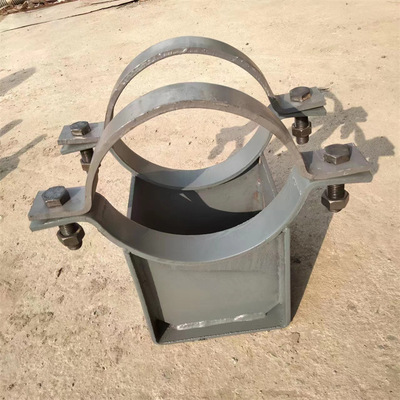 化工管道大口径J10座式管托DN800鞍式支座曲面槽滑动焊接支架