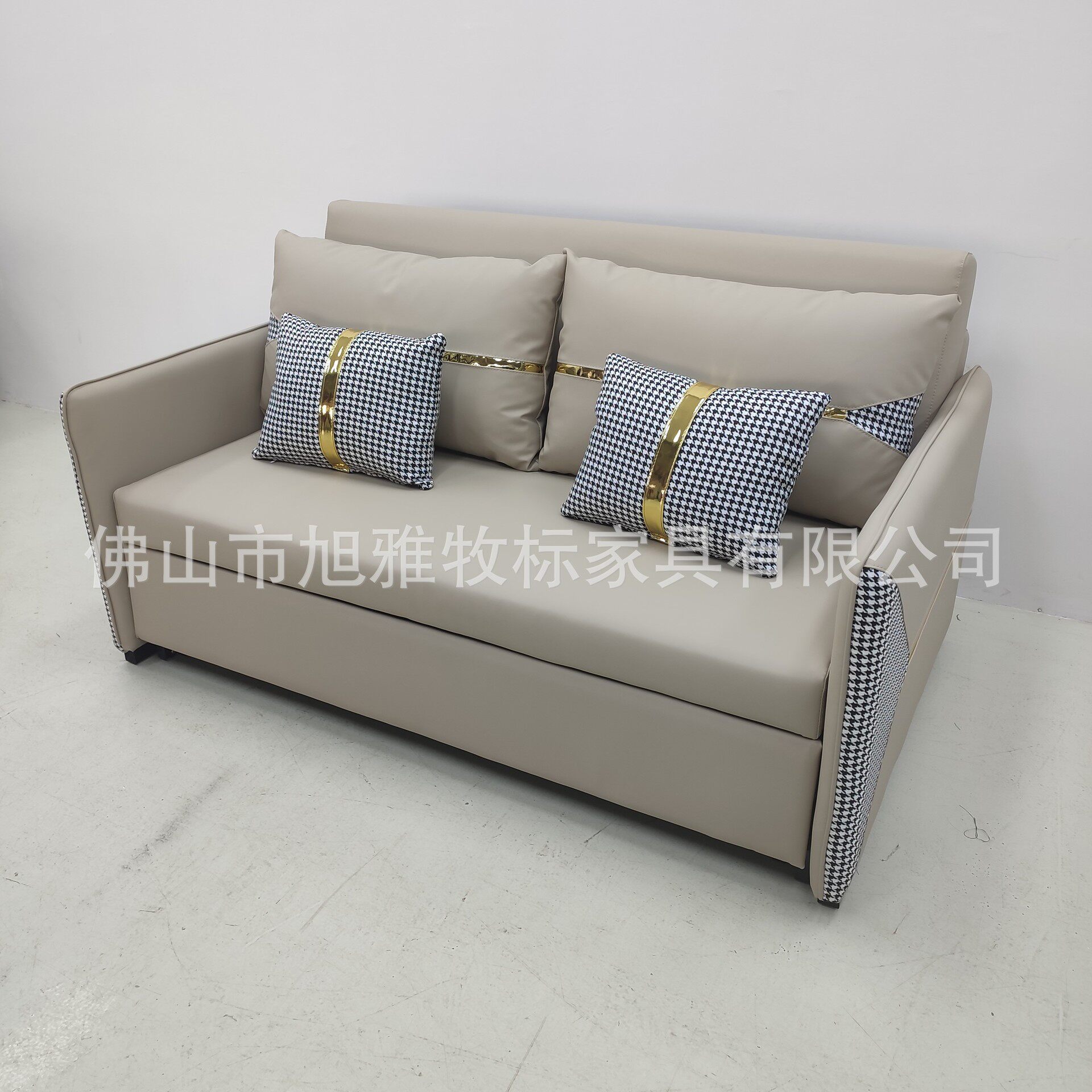 科技布沙发床小户型客厅书房酒店公寓轻奢小沙发折叠沙发床两用图片