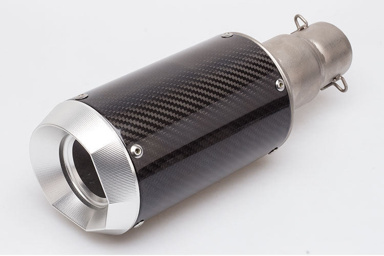 摩托车排气管改装排气管消声器CNC碳纤维排气炸街Z900 CBR650