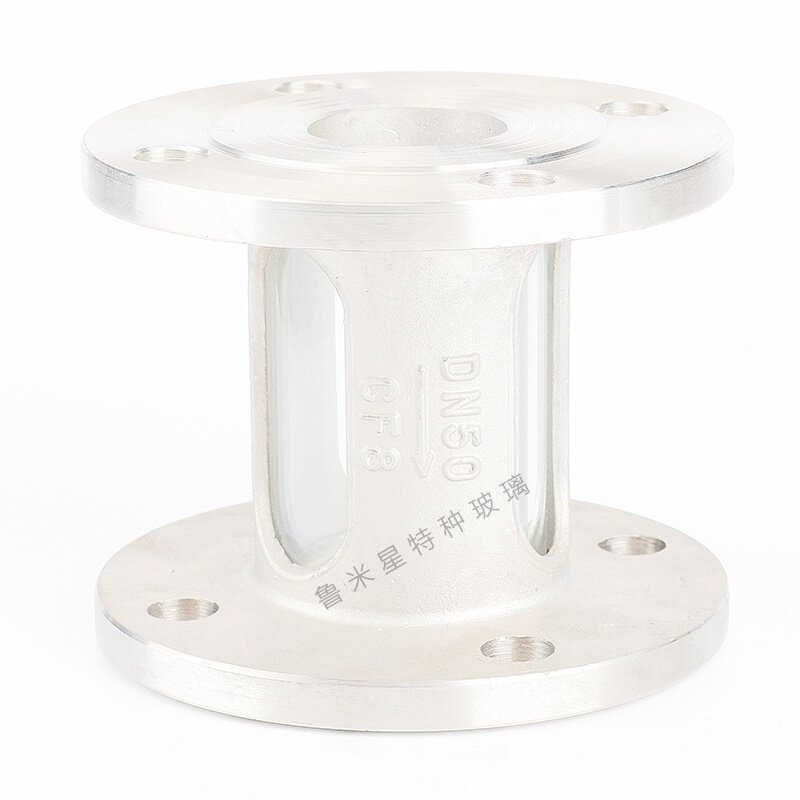 法兰直通视镜连接玻璃管视盅压力管道包邮不锈钢高耐压
