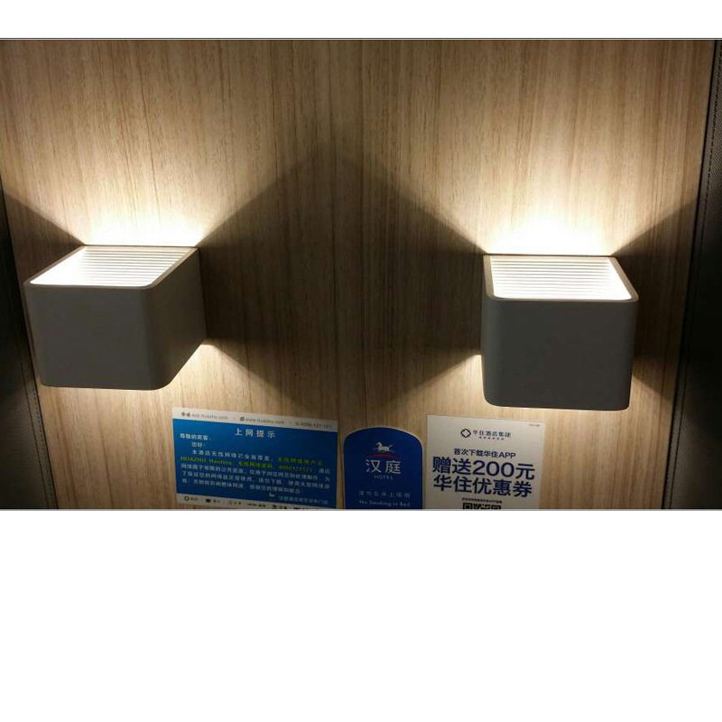 灯饰灯具led壁灯酒店工程壁灯方形卧室床头壁灯简约现代创意批发