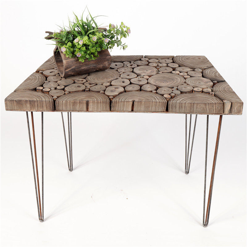 厂家销售手工打造原木实木木桌现代简约家居民宿创意装饰家具