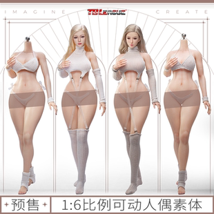预 TBLeague SR-BD01 可动胸 1/6铂金硅胶女素体六分人偶包胶