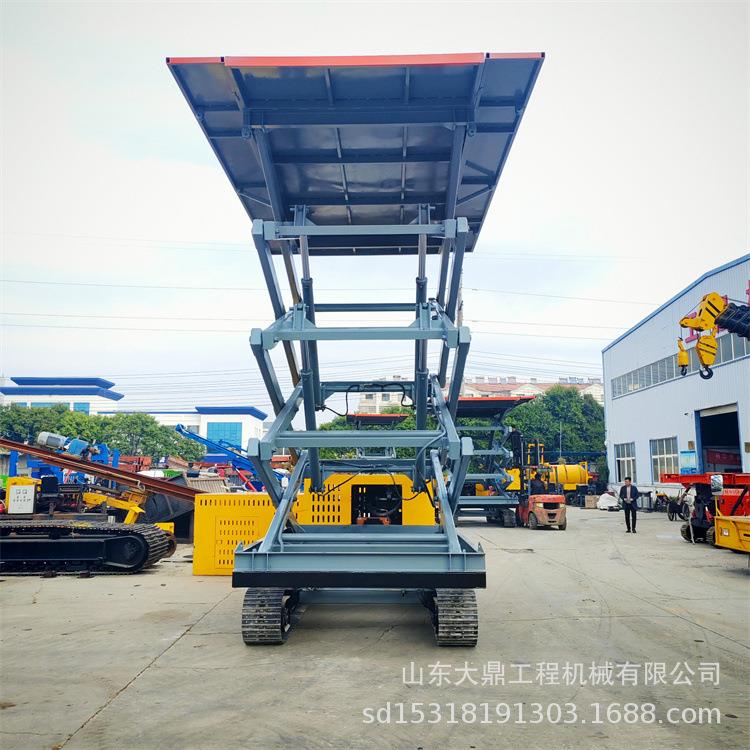 可升降履带农用车大棚安装履带式升降平台特殊地形升高作业车