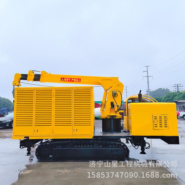 爬山虎履带吊管机6吨8吨供电吊装履带车车厢加装100KW发电机组