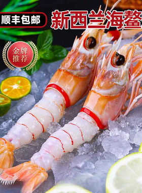 新西兰进口海鳌虾刺身scampi斯干比小龙虾特大南极海鳌虾1KG即食