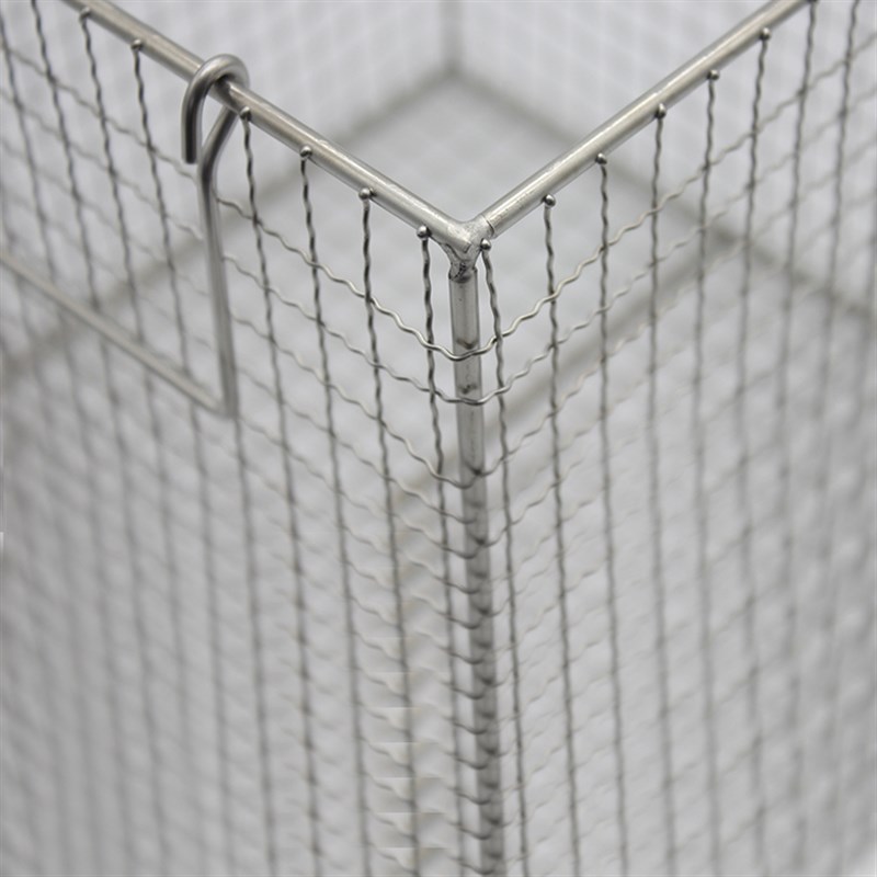 不锈钢清洗篮 消毒筐 304 圆形方形试管提篮灭菌篓高温框沥水网