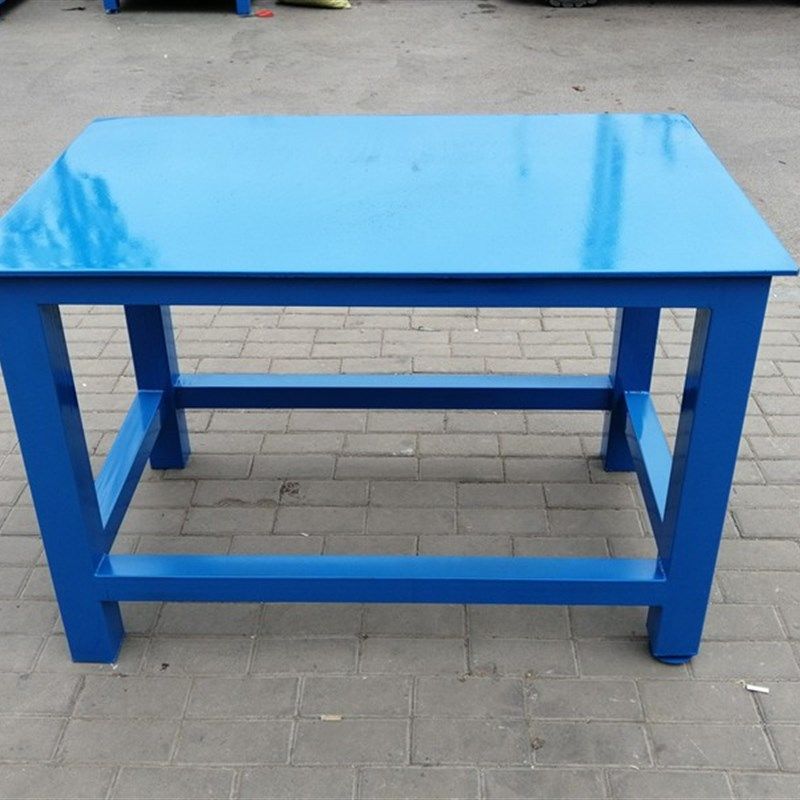钳工操作台重型模具平台车间维修桌A3钢板工作台虎钳装配台飞模台