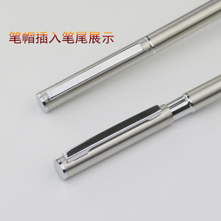 金属笔壳通用笔芯中性笔高档商务高颜值签字笔笔杆专用水笔男士全