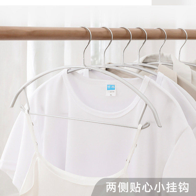 留存道无痕防滑衣架弧形橡胶漆专用衣橱衣挂衣服防肩角硅胶晾衣架