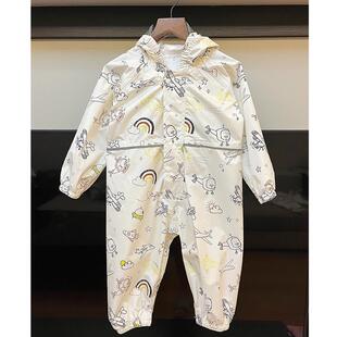 雨衣长款 防水女童幼儿园宝宝2025 卡通防暴雨儿童雨衣男童连体套装