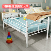 儿童床简易铁艺拼接床男孩女孩单人床边儿床公主小床加宽床带护栏