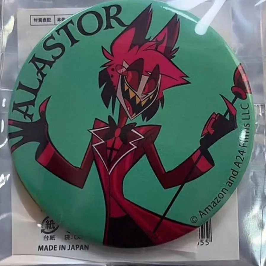 日谷地狱客栈Hazbin hotel黑气球快闪徽章吧唧 ala 路西法原袋