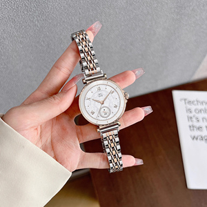 适用于荣耀亲选手表2e七珠钢带ROSSINI智能运动女士新款时尚高级感金属轻奢小众手表不锈钢配件替换带夏