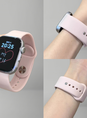 适用小米手环9Pro表带硅胶反扣腕带女生高级感智能运动小米8Pro表链男透气百搭时尚Xiaomi手表纯色显白替换带