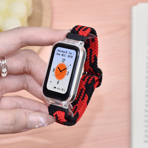 FITX适用红米手环3尼龙编织表带