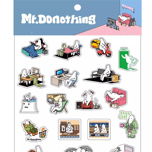 MR.DONOTHING贴纸可爱手帐贴装饰素材手机壳贴画手账贴纸