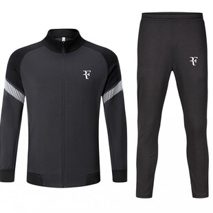 费德勒新款网球服套装外套长裤男女纳达尔运动O服训练套装速干透