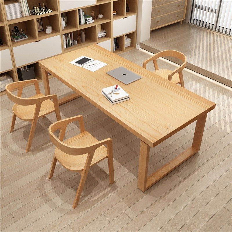 简约现代全实木办公桌客厅书桌写字桌工作室接待洽谈桌台式电脑桌,玩具/童车/益智/积木/模型,儿童化妆玩具,淘宝优惠券,粉丝福利购,淘宝优惠卷