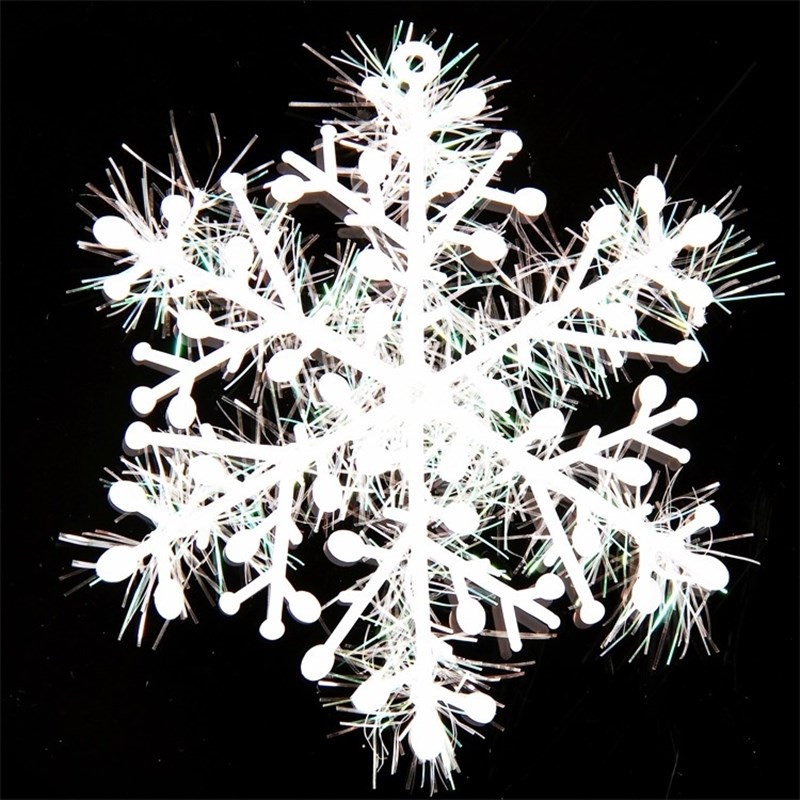 速发圣诞雪装饰品节花贴画立体平雪套装面花片商场橱窗玻璃贴吊饰
