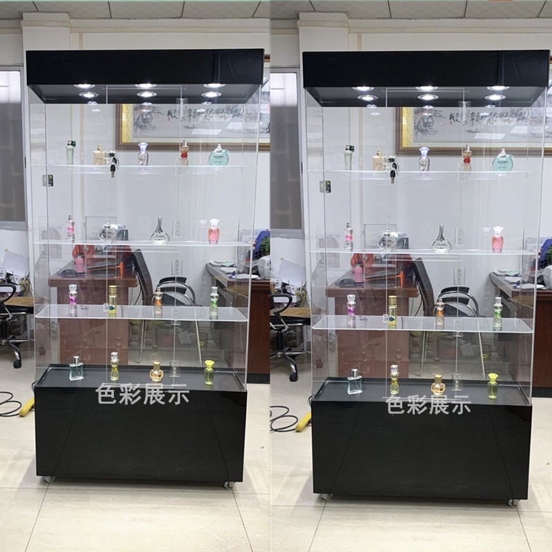 速发有机玻璃旋转展功柜手机饰品配件精品多器珠宝玉示能高档展柜