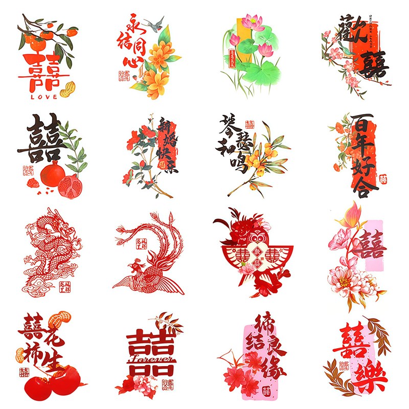 速发订婚摆台布置装饰糕点摆盘桌面摆件拍照道具鸡蛋花篮喜蛋贴纸