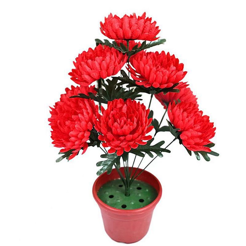 速发头屏花明质清优花菊花202年新款照冷艳菊绢花