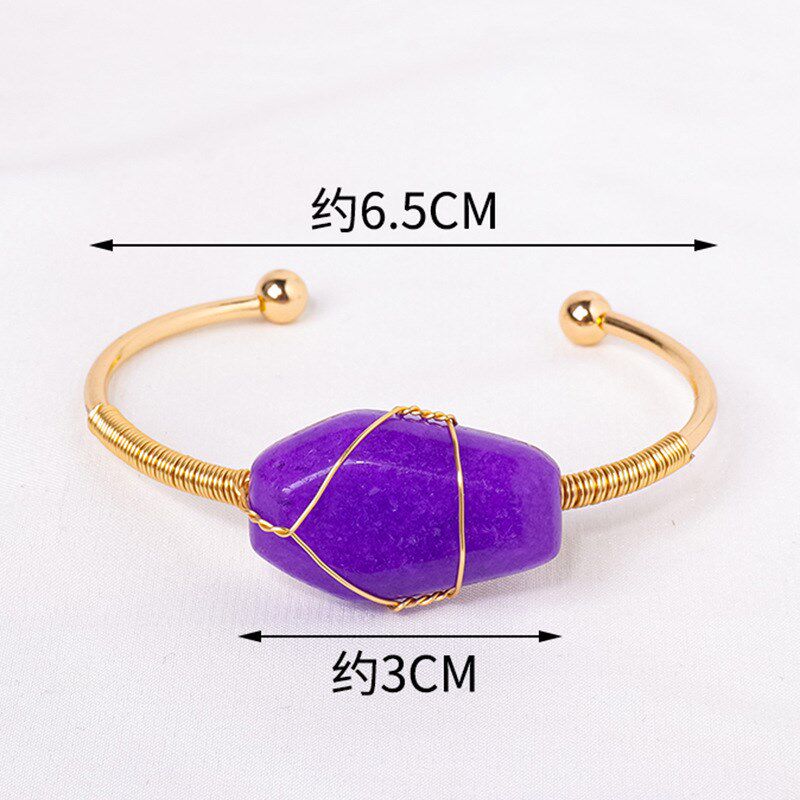 速发缠境水晶棺材手镯水晶原石升丝半宝石跨棺发财可调节手环