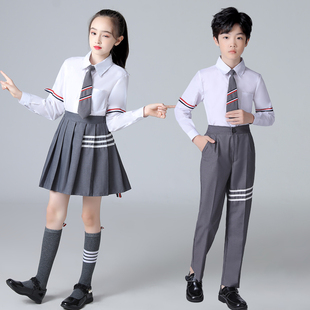 速发国庆朗童合唱团儿诵比赛演出服中小学生校服爱你舞蹈服装学院