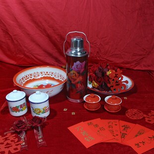 速发照嫁中喜婚纱照摄影道具古装室内拍喜式字水壶影楼复古中国风