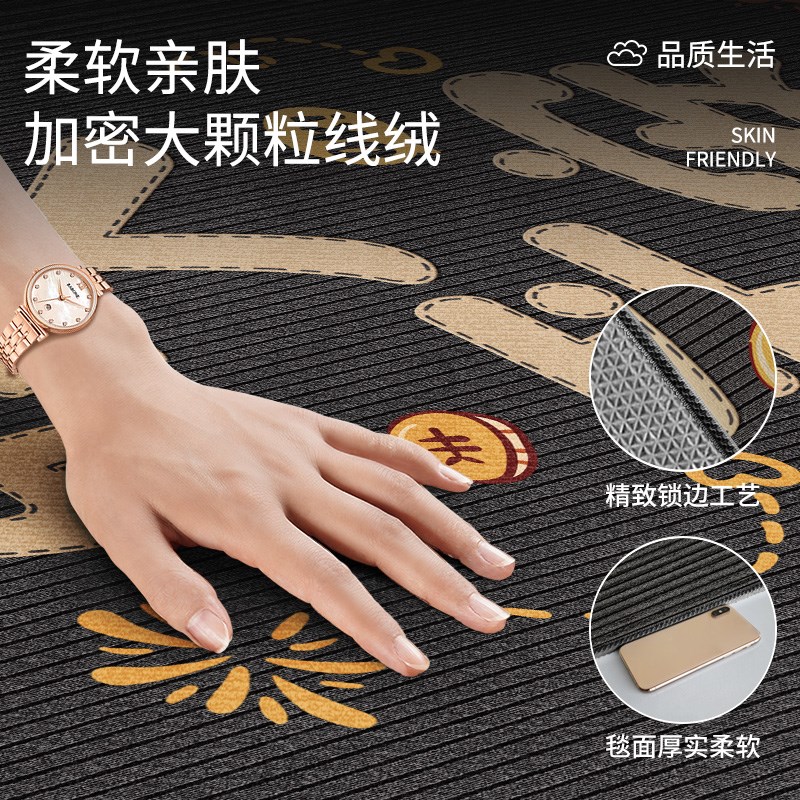 入户门地垫可裁剪耐脏q高级玄关脚垫平安防滑地毯进门门口家用门