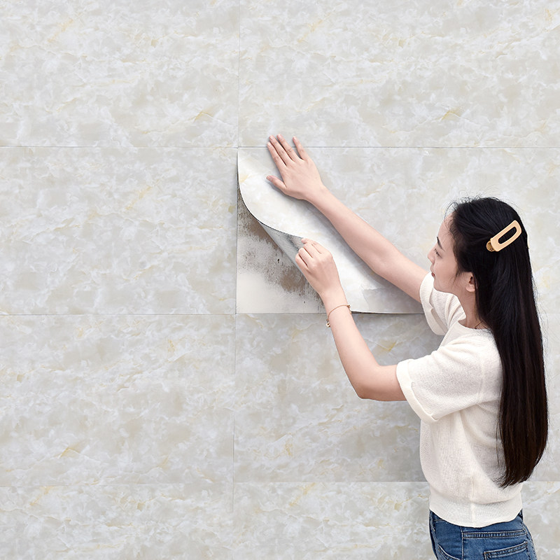仿瓷砖大理c石贴纸自粘墙面装饰遮丑客厅背景墙防水加厚铝塑板墙,家居饰品,瓷砖贴,淘宝优惠券,粉丝福利购,淘宝优惠卷