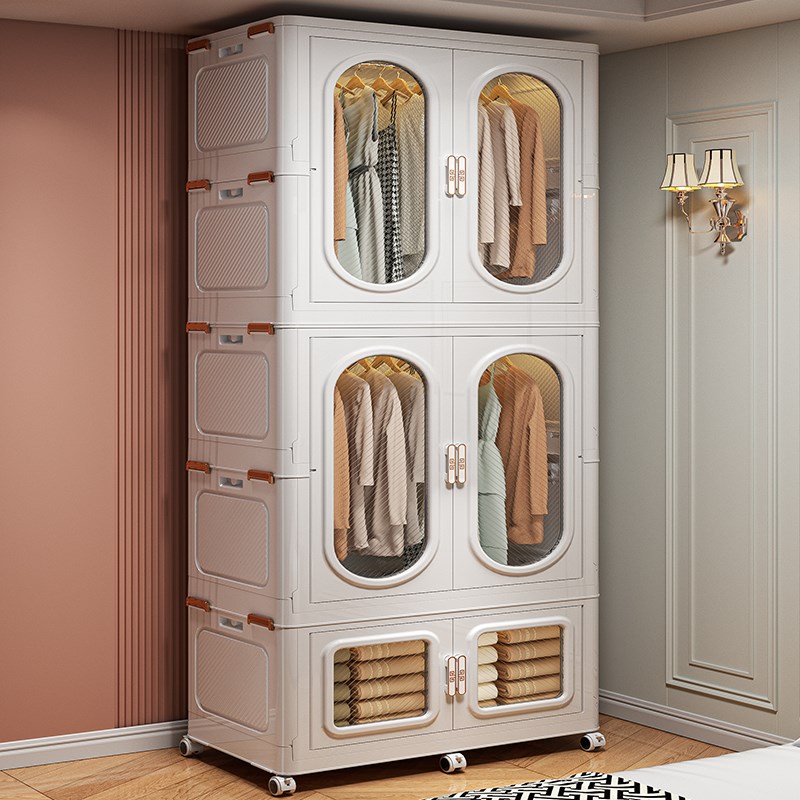 简易衣柜新款塑料储物柜儿童成人衣物H宝宝专用小衣橱衣服收纳柜