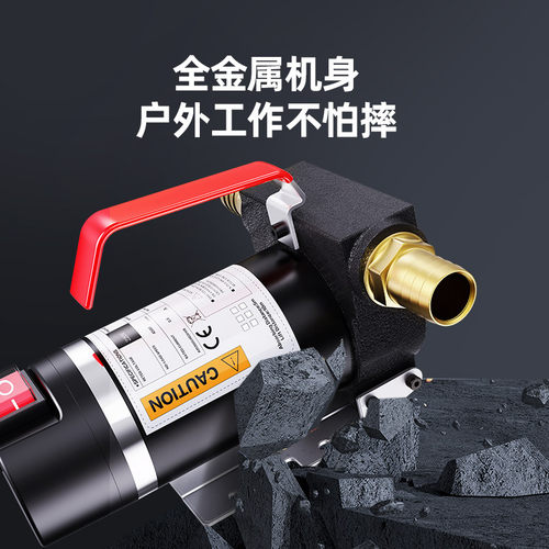 电动抽油泵12v24v通用220v柴油泵小型抽油O机自吸泵加油机加油神