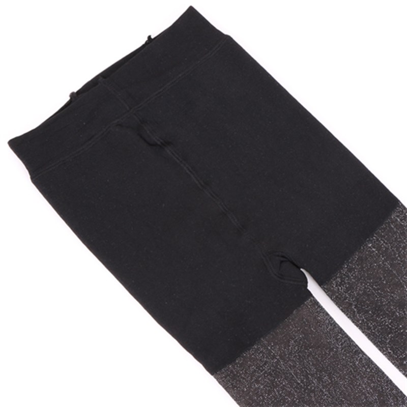 秋冬季亮丝袜彩丝金丝连裤袜加绒C加厚银葱银丝假透肉踩脚打底裤