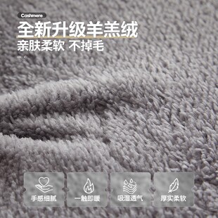 加厚羊羔绒床垫软垫冬季 保u暖家用双人垫褥被学生宿舍单人地垫褥