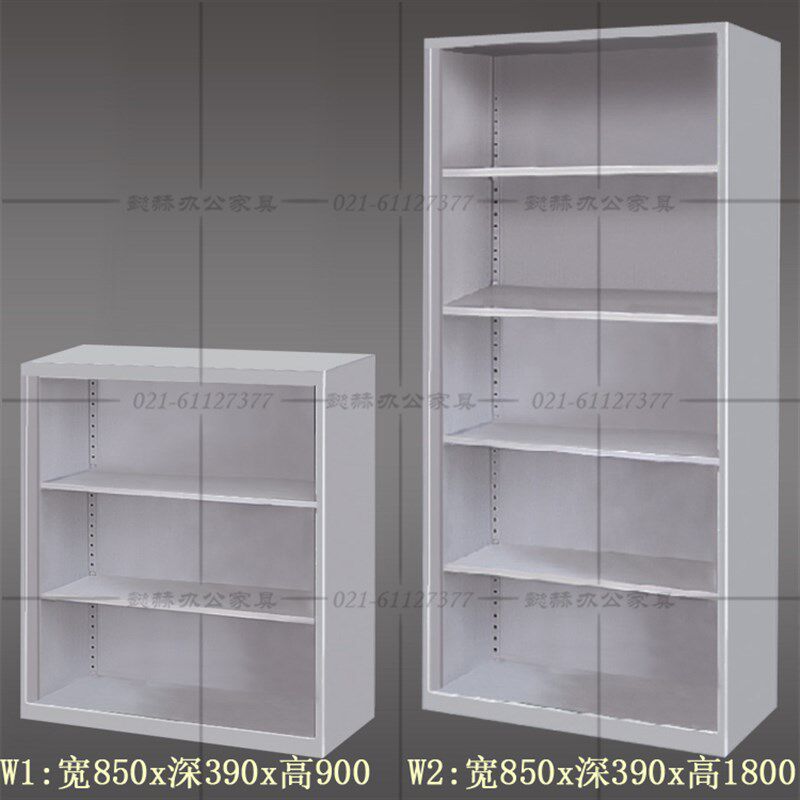 无门文件柜办公室书柜财务凭证柜员工储物柜档Q案资料柜铁皮矮柜