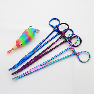 鬼工不锈钢取钩器摘钩器宠物拔毛钳子取钩钳筏钓海钓止.血钳路亚