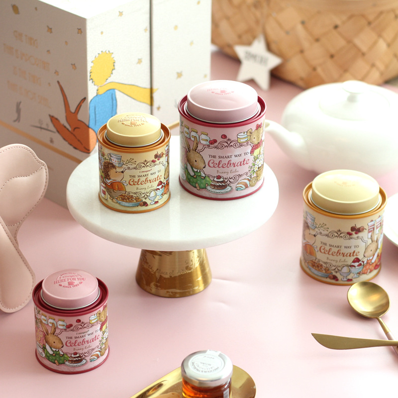 可爱精致迷你拱形双盖茶叶罐花茶罐马口J铁盒 喜糖盒 零食收纳盒