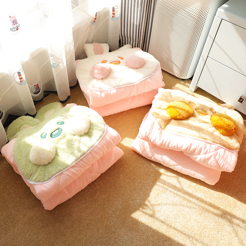 兔子抱枕被子两用k午休加厚汽车车用枕头办公室午睡毯子二合一靠,居家布艺,抱枕被,淘宝优惠券,粉丝福利购,淘宝优惠卷