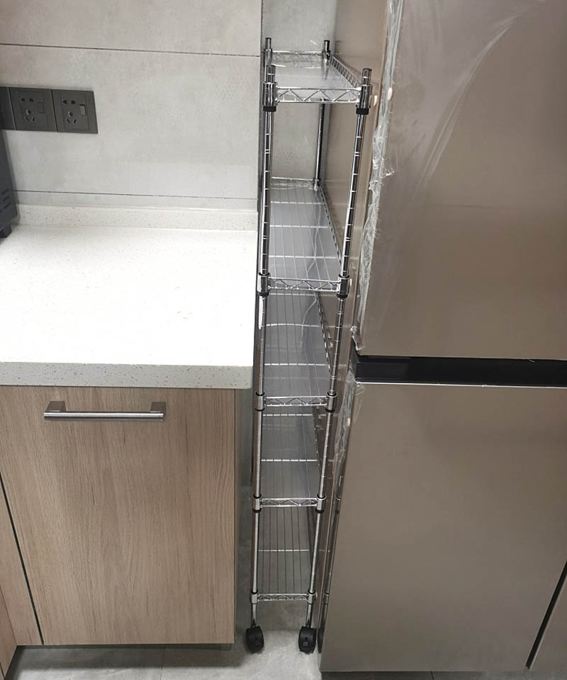 厨房夹缝b置物架长35/45/50/60宽15cm缝隙收纳架定制多层小窄缝架